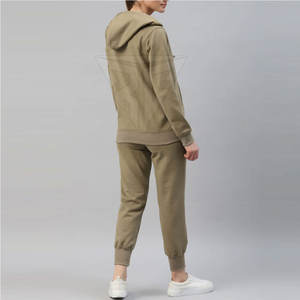 Ensemble de survêtement pour femmes, confortable, motif uni, 100% coton, respirant, personnalisable, type de haut, streetwear, ensembles d'hiver - Product Image 4