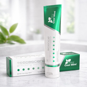Private Label Whitening <b>Toothpaste</b> Fluoride Cool Mint Fresh Breath Anti Plaque Enamel Strengthening OEM Oral Care Factory - Product Image 1