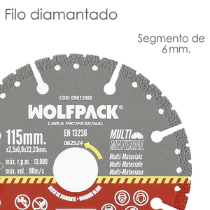 Disco Diamante 115 Mm Multimateriale Total X - Product Image 3