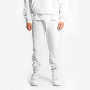 2024 ใหม่มาถึงโลโก้ที่กําหนดเองFlareซ้อนSweatpantsผ้าฝ้ายขนแกะผู้ชายStreetwear Joggerกางเกง - Product Image 1