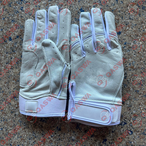 Gants de bating de baseball en cuir bleu personnalisables professionnels doux nouveau Design en gros gants de frappeur à bas prix - Product Image 6