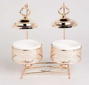 ชุดหม้อสเตนเลสสตีลเป็นมิตรต่อสิ่งแวดล้อมทันสมัยหรูหราสำหรับงานปาร์ตี้บุฟเฟ่ต์งานแต่งงานโรงแรม - Product Image 3