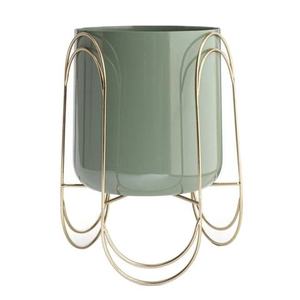 Jardinière en fer durable de style moderne en lot de 2 pour la décoration de jardin et de salon en extérieur - Product Image 5