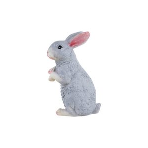 Objetos de conejo gris Decoración de Pascua Conejitos Estatuilla Elemento decorativo Hecho a mano Conejo sólido Escultura de jardín - Product Image 1