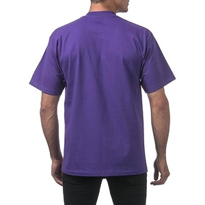 T-shirt décontracté en jersey pour homme, 100 % coton, coupe classique, col rond, manches courtes, couleur unie, écologique, séchage rapide, respirant - Product Image 2
