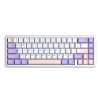 Clavier mécanique AULA F65 à 67 touches, tri-mode, avec taux de polling de 1000 Hz, batterie de 4000 mAh, hot-swappable, doté de commutateurs linéaires