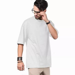 <b>White</b> oversized baggy t <b>shirt</b> for <b>men</b> and women unisex loose fit casual cotton plain tee <b>shirt</b> wholesale - Product Image 4