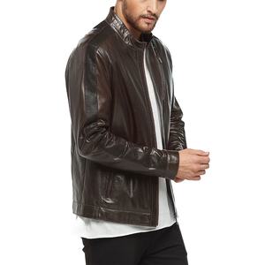 Chaqueta de Cuero para Hombre, Chaqueta de Cuero Clásica de Cordero, Chaqueta de Motociclista a la Moda, Chaqueta Impermeable, Servicios OEM 2026 - Product Image 5