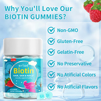 Gomitas de Biotina para Cabello, Piel y Uñas Sin Azúcar, Complemento de Belleza para Mujeres, Muy Popular en África