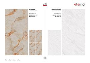 Carreaux brillants sans fin en porcelaine 24x48 | Carreaux de mur et de sol haut de gamme 600x1200 grand format | Conception de qualité d'exportation durable polie - Product Image 2