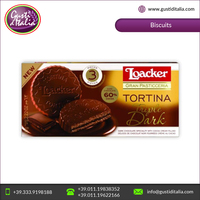 Kualitas Optimal Rasa Renyah Manis Biskuit Wafer Cokelat Hitam Ekstra 39% Italia Loacker 21g X 3 X 12 Umur Simpan 12 Bulan