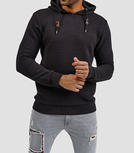 Sudadera con capucha de algodón 100% de alta calidad para hombre, ropa de calle, estilo liso, colores sólidos, de talla grande, precios al por mayor de invierno - Product Image 1
