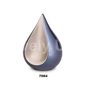 Cremation <b>Ashes</b> <b>Keepsake</b> Urn Teardrop Metallic Blue Cremation <b>Ashes</b> <b>Keepsake</b> Urn Teardrop Metallic Blue - Product Image 1