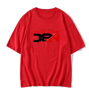 2024 T-shirt pour hommes avec manches courtes Meilleure vente Logo de couleur rouge Prix de gros - Product Image 1