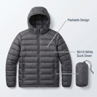 Veste d'hiver personnalisée légère et pliable Cbydo pour homme, doudoune personnalisée avec 90/10 duvet de canard blanc, impression et broderie