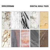 Carreaux de sol en céramique modernes, surface brillante antidérapante numérique, 300x600 mm, épaisseur 8-10 mm, adhésifs, extérieur, cuisine, salle de bain, école