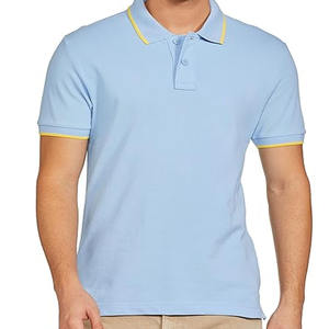 2024 Meilleure vente hommes décontracté Jersey Polo couleur unie col rond bouton à manches courtes vêtements confortables - Product Image 1