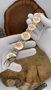 สร้อยข้อมือสุดคลาสสิกสีเงินสเตอร์ลิงสำหรับเป็นกระโหลกโจรสลัดกำไลข้อมือเพชรมอยส์ซาไนต์ทรงกลมของขวัญฮิปฮอปสำหรับแร็ปเปอร์925คลาสสิก - Product Image 6