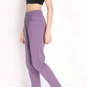 Joggers elásticos de cintura alta con tela de secado rápido | Pantalones deportivos cómodos para correr, gimnasio y fitness - Product Image 3