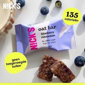 Barras de Avena NICKS con Arándanos y Canela, Barras de Avena Flapjack, Barra Energética Vegana y Rica (12 x 35g) - Product Image 4