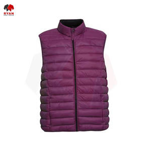 Gilet matelassé pour homme sur mesure, sans manches, design léger, OEM et ODM, vêtements d'hiver en gros - Product Image 4