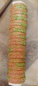 Vente à l'exportation Designer Bridal Chuda Set Parfait pour les mariages à destination Fêtes traditionnelles et festivals à vendre - Product Image 5