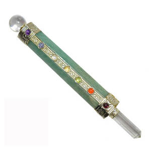 Amazonita curación Stick Chakra Crystal Ball Healing Stick De INdia - Product Image 1