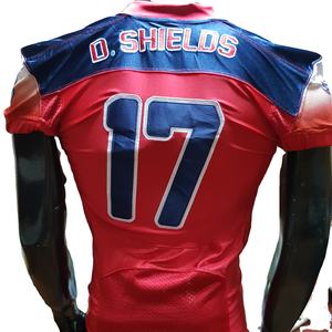 Uniforme de fútbol americano de entrenamiento Reversible, Jersey bordado por sublimación, pantalón, calcetín, jugador, nombre, Logo, chaqueta, Reversible - Product Image 1