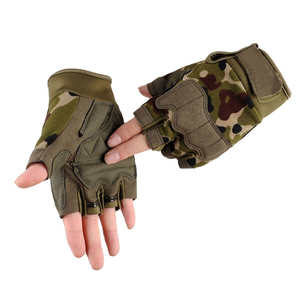 Pakistán Fabricante Personalización Logo Gimnasio Guantes Transpirable Medio dedo Entrenamiento Fitness Ejercicio Levantamiento de pesas Guantes EE. UU. - Product Image 1