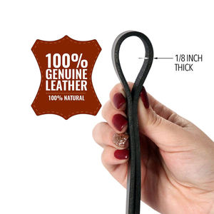 Servicio Oem Correa de perro de cuero básico Color negro Tendencia Alta calidad Nuevo estilo Correas de perro Entrenamiento Fopr - Product Image 4