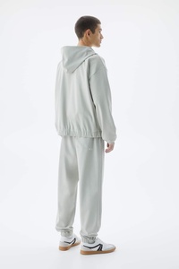 Sudadera con capucha y cremallera unisex de alta calidad, forro polar de algodón 100% con logotipo bordado, ropa personalizada al por mayor para uso de invierno de los hombres - Product Image 3
