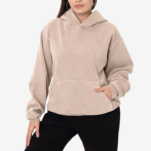 เสื้อมีฮู้ดผ้าฟลีซแบบสวมหัวสำหรับผู้ชายเสื้อสเวตเตอร์แบบสวมหัวผ้าคอตตอนผสมรุ่นพื้นฐานเรียบ - Product Image 2