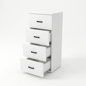 Modern Durable Square Office <b>Cabinet</b> Metal Legs White MDF Freestanding Utility Storage Home Office Commercial Use Assembly - Product Image 3