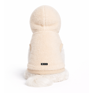 Sherpa <b>Fleece</b> Dog Jacket Cozy Teddy Pet Hoodie Warm Winter Coat Soft Sleeveless Apparel For Small Medium Large Dogs - Product Image 2