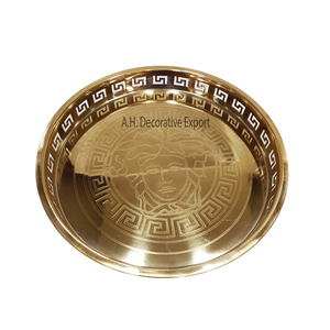 Bol de service de fruits en métal de haute qualité plaqué or brillant forme carrée martelé à la main conception bol de riz profond avec base - Product Image 6