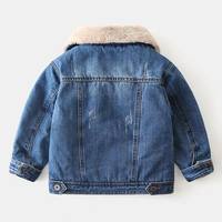 Manteau coupe-vent personnalisé pour enfants, élégant, en jean polaire, style streetwear décontracté, imprimé et brodé, boutonné, délavé, écologique