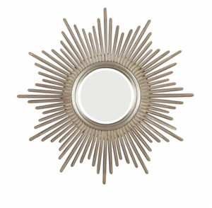 Espejo de pared de Metal de lujo de latón AK, espejo de pared con marco atractivo acabado en blanco Floral a bajo precio para decoración de Hotel/decoración del hogar - Product Image 1