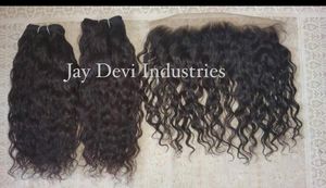 Extensiones de cabello humano virgen alineado con cutícula Natural sin procesar, cabello brasileño, Color negro crudo, paquetes Remy rizados vietnamitas - Product Image 5