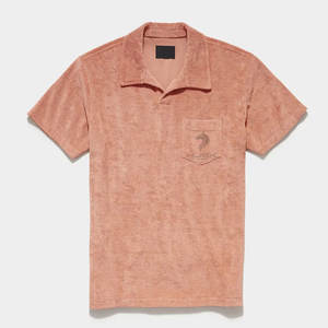 Camiseta de algodón orgánico personalizada 2023 de alta calidad, camiseta Polo Terry, camiseta de toalla Polo para hombre - Product Image 3