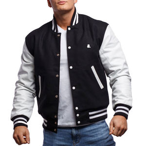 Chaquetas Varsity Personalizadas para Hombre, Diseño Moderno 2026, Color Sólido, Precio Accesible, para Uso en Exteriores - Product Image 1