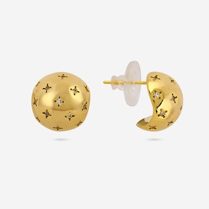 Pendientes de moda religiosos 192780 con patrón geométrico de estrella, engaste de bisel, aleación de zinc, acero inoxidable, perlas de plástico y ámbar para fiestas - Product Image 4