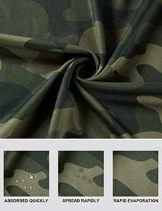 <b>Men's</b> Camo <b>Green</b> Quick Dry Tank <b>Tops</b> Casual Athletic Gym Bodybuilding Fitness Sleeveless Shirts for Beach Running and Workout - Product Image 3