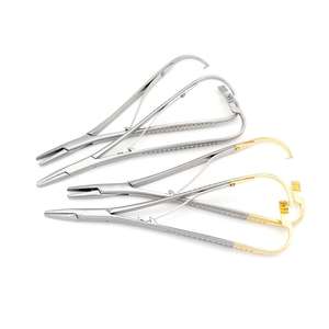 Pinzas portagujas Mathieu Manual de acero inoxidable, pinzas de ligadura de sutura para conductores de agujas quirúrgicas reutilizables de primera calidad - Product Image 4