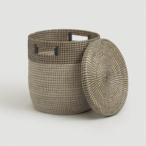 Conteneur ménager en gros, panier en jonc de mer, prix le plus bas, paniers en jonc de mer prêts à être expédiés - Product Image 2