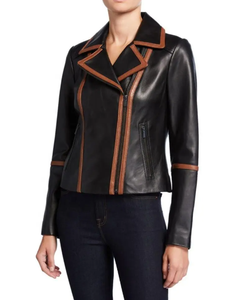 แจ็กเก็ตหนังของผู้หญิงแจ็กเก็ตหนังสำหรับใส่ในฤดูหนาว - Product Image 5