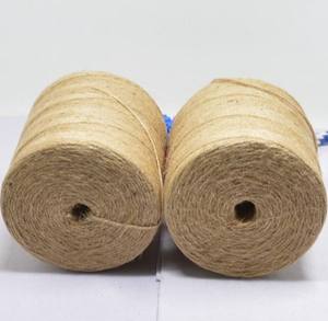 Carrete de hilo de yute trenzado de color natural para embalaje Cuerda de yute - Product Image 1