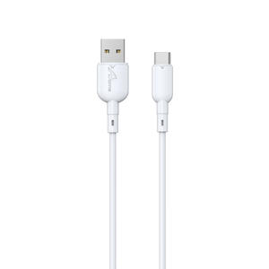 Cable USB a C 1M 3A Carga rápida 2.1A Micro-USB a Tipo-C CB-320C BLANCO - Product Image 1