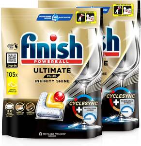 Tablettes lave-vaisselle Finish Ultimate Plus Infinity Shine Citrus pour un nettoyage intensif, 210 capsules Finish - Product Image 1