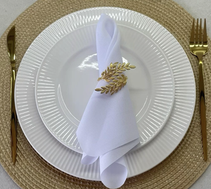 Nouveaux anneaux de serviette en métal décoratifs de dessus de table de style de luxe de tendance or fini prix usine direct pour l'utilisation de mariage à la maison - Product Image 1