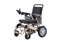 Fauteuil roulant électrique électronique en aluminium léger pliable automatiquement, fauteuil roulant électrique pour personnes âgées 60111-L128